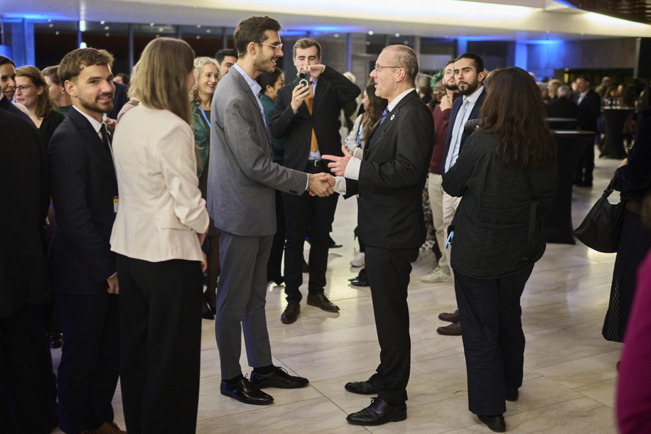 Reception hosted by the WHO Regional Director for Europe, held at the Royal Danish Opera House in Copenhagen, Denmark. WHO organized receptions are alcohol-free.