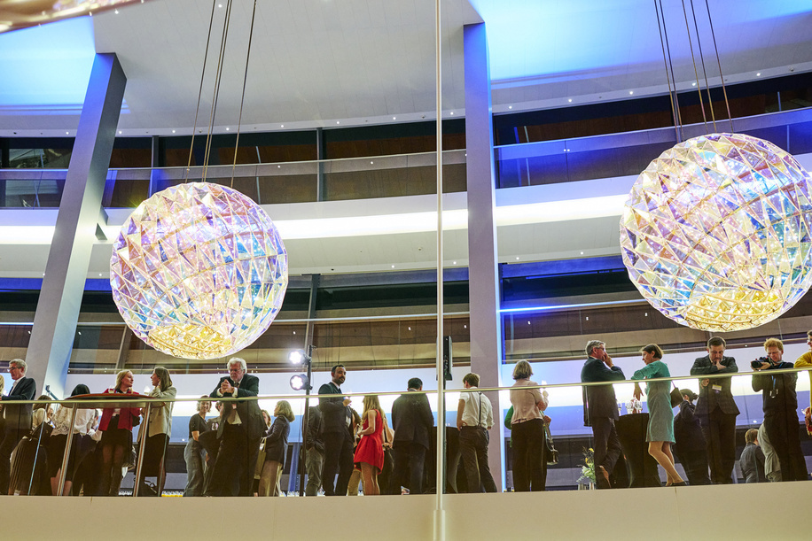 Reception hosted by the WHO Regional Director for Europe, held at the Royal Danish Opera House in Copenhagen, Denmark. WHO organized receptions are alcohol-free.