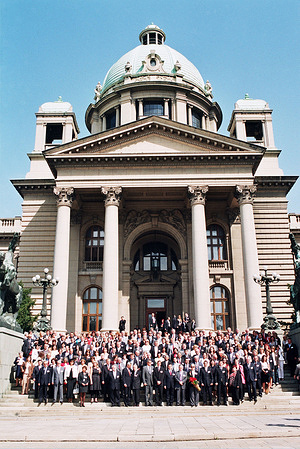 Group photo of the participants of the 57th session of the Regional Committee for Europe.