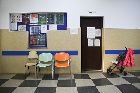 Doctor's waiting room.