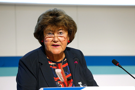 Dr Zsuzsanna Jakab, WHO Regional Director for Europe, presented the status of the transformation, which seeks to break down silos, remodel the structure of the Organization and align it with the 3 strategic priorities of WHO’s 13th General Programme of Work (GPW 13). 69th session of the WHO Regional Committee for Europe, Copenhagen, Denmark, 16–19 September 2019. Dr Zsuzsanna Jakab, WHO Regional Director for Europe, presented the status of the transformation, which seeks to break down silos, remodel the structure of the Organization and align it with the 3 strategic priorities of WHO’s 13th General Programme of Work (GPW 13).
